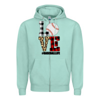 Seafoam Love, Baseball Zipper Hoodie - Bettercallsaul