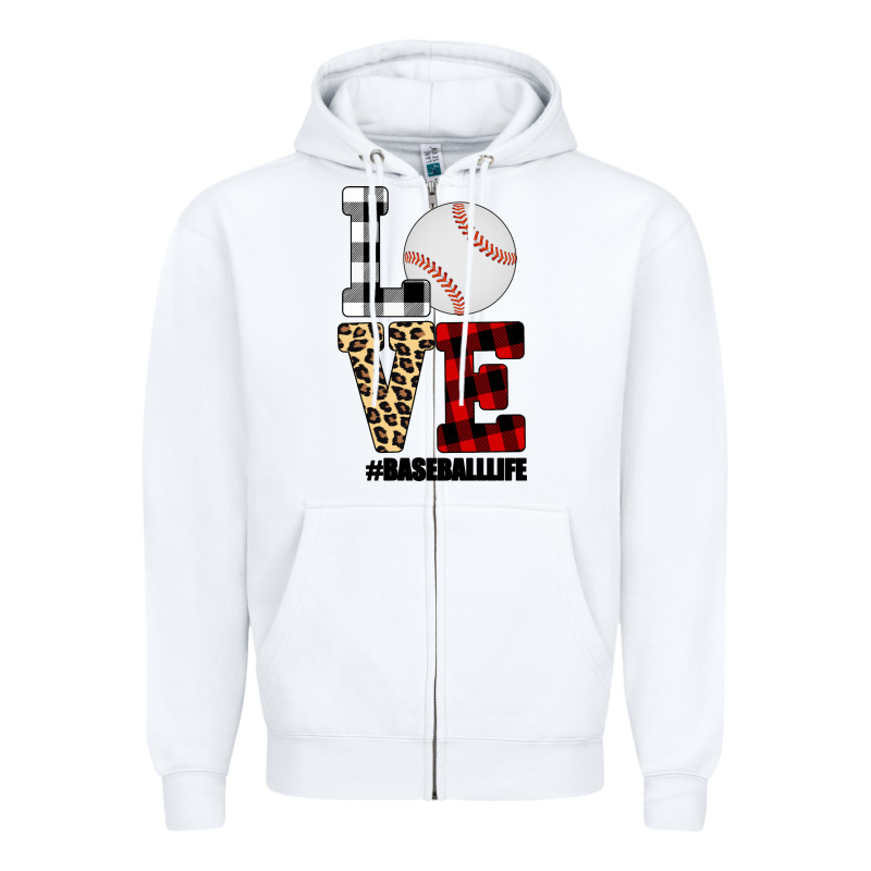 Love, Baseball Zipper Hoodie by Bettercallsaul | Teevron