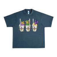 Midnight Navy mardi gras snowballs Urban Heavy Tee - MaliasSmallBusiness