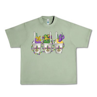 Oil Green mardi gras snowballs Urban Heavy Tee - MaliasSmallBusiness