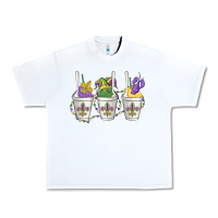 White mardi gras snowballs Urban Heavy Tee - MaliasSmallBusiness