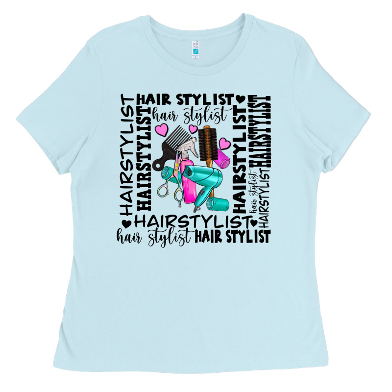 Hair Stylist Elementary Ladies Tee by AdoDesignShop | Teevron