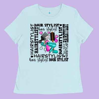 Hair Stylist Elementary Ladies Tee Designed By Adodesignshop