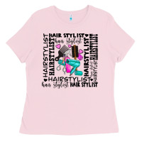 Bubblegum Pink hair stylist elementary Ladies Tee - AdoDesignShop