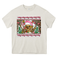 Cream pink skeleton  christmas Heavy Core Tee - AdoDesignShop