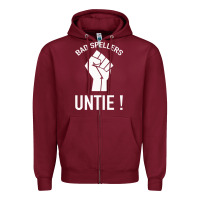 Burgundy Bad Spellers Zipper Hoodie - Bettercallsaul