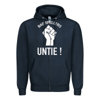 Navy Bad Spellers Zipper Hoodie - Bettercallsaul