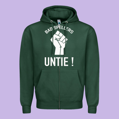 Bad Spellers Zipper Hoodie Designed By Bettercallsaul