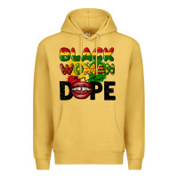 Antique Gold black woman are dope Premium Hoodie - CowGirlArtShop