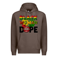 Coffee black woman are dope Premium Hoodie - CowGirlArtShop