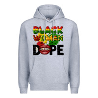 Heather Grey black woman are dope Premium Hoodie - CowGirlArtShop