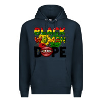 Navy black woman are dope Premium Hoodie - CowGirlArtShop