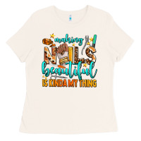 Bone making nails beautiful is kinda my thing Ladies Tee - AdoDesignShop