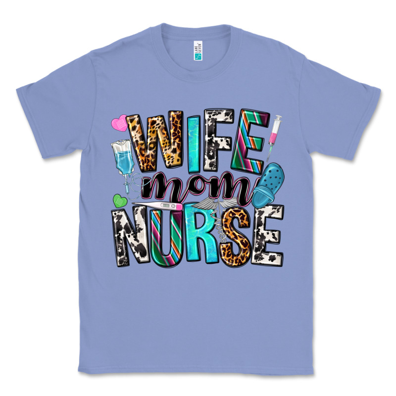 Wife Mom Nurse Classic Tee by NancyCooperArtShop | Teevron