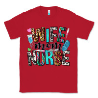 Red wife mom nurse Classic Tee - NancyCooperArtShop