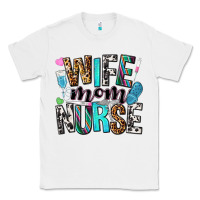 White wife mom nurse Classic Tee - NancyCooperArtShop