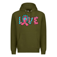 Army Green love Premium Hoodie - JahusDesignShop