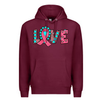 Burgundy love Premium Hoodie - JahusDesignShop