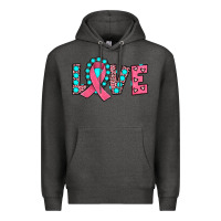 Charcoal Heather love Premium Hoodie - JahusDesignShop