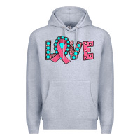 Heather Grey love Premium Hoodie - JahusDesignShop