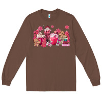 Chestnut pink gingerbread coffee Long Sleeve Tee - MaliasSmallBusiness