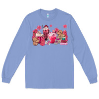 Colony Blue pink gingerbread coffee Long Sleeve Tee - MaliasSmallBusiness