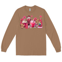 Toasted Coconut pink gingerbread coffee Long Sleeve Tee - MaliasSmallBusiness