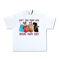 White can't talk right now doing mom shit Urban Heavy Tee - MaliasSmallBusiness