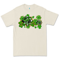 Bone cowhide and leopard shamrocks Premium Tee - AdoDesignShop