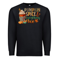 Black pumpkin spice and everything nice Premium Sweatshirt - CowGirlArtShop