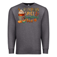 Charcoal Heather pumpkin spice and everything nice Premium Sweatshirt - CowGirlArtShop