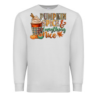 Dove Grey pumpkin spice and everything nice Premium Sweatshirt - CowGirlArtShop