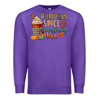 Purple pumpkin spice and everything nice Premium Sweatshirt - CowGirlArtShop