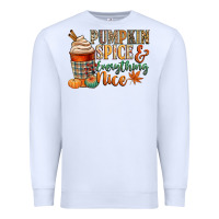 White pumpkin spice and everything nice Premium Sweatshirt - CowGirlArtShop
