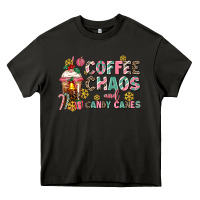 Asphalt coffee chaos and candy canes Heavy Core Tee - AdoDesignShop