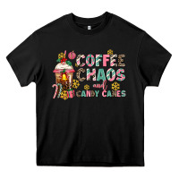 Black coffee chaos and candy canes Heavy Core Tee - AdoDesignShop