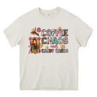 Cream coffee chaos and candy canes Heavy Core Tee - AdoDesignShop