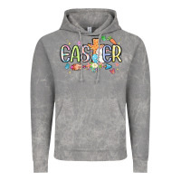 Cloud Rock easter cross with bunny Vintage Hoodie - MaliasSmallBusiness