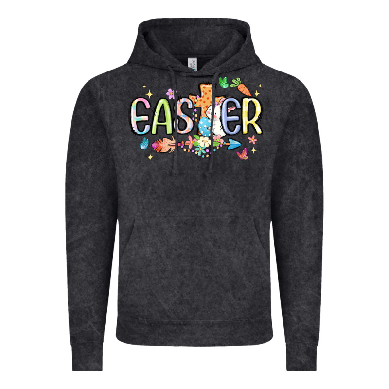 Easter Cross With Bunny Vintage Hoodie by MaliasSmallBusiness | Teevron