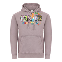 Vintage Zinc easter cross with bunny Vintage Hoodie - MaliasSmallBusiness