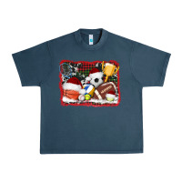 Midnight Navy christmas sports background Urban Heavy Tee - AdoDesignShop