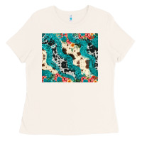 Bone turquoise glitter cowhide Ladies Tee - JahusDesignShop