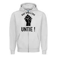 Dove Grey Bad Spellers Zipper Hoodie - Bettercallsaul