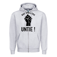 Heather Grey Bad Spellers Zipper Hoodie - Bettercallsaul