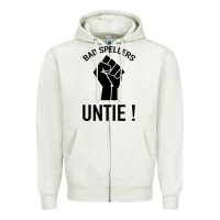 Oatmeal Heather Bad Spellers Zipper Hoodie - Bettercallsaul