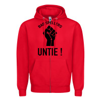 Red Bad Spellers Zipper Hoodie - Bettercallsaul