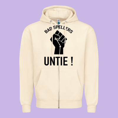 Bad Spellers Zipper Hoodie Designed By Bettercallsaul