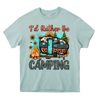 I'd Rather Be Camping Heavy Core Tee | Teevron
