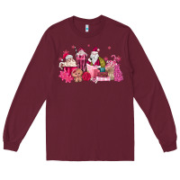 Pink Santa Coffee Long Sleeve Tee | Teevron