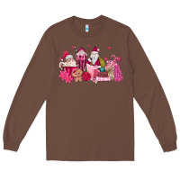 Chestnut pink santa coffee Long Sleeve Tee - MaliasSmallBusiness